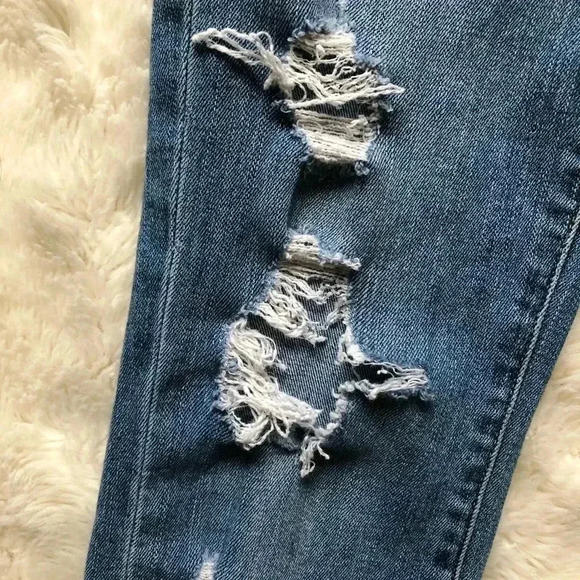 Frame  Denim Distressed Skinny Jeans Size 25 - Picture 4 of 16